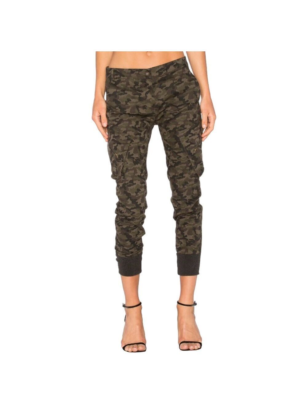 James Jeans Boyfriend Cargo Deep Army Camo Pants Size 24